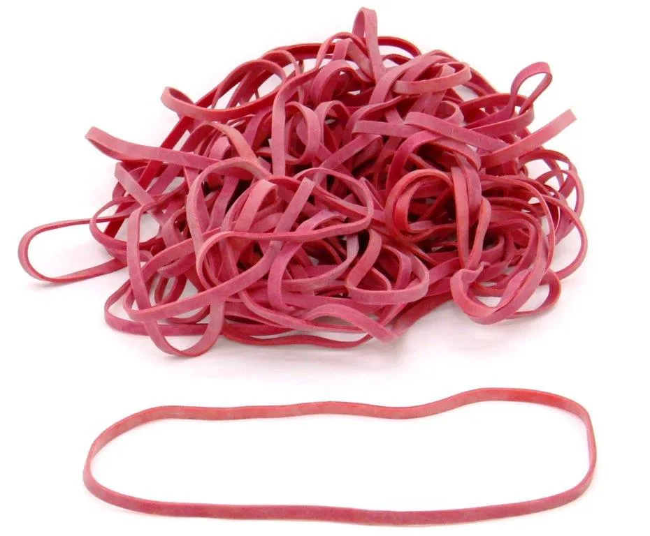 Gummiringe, rot, Durchmesser 100 mm