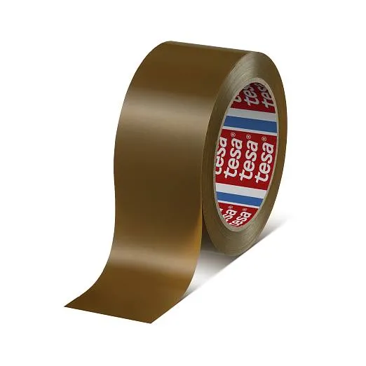 tesa® PVC-Klebeband #4124, braun/transparent