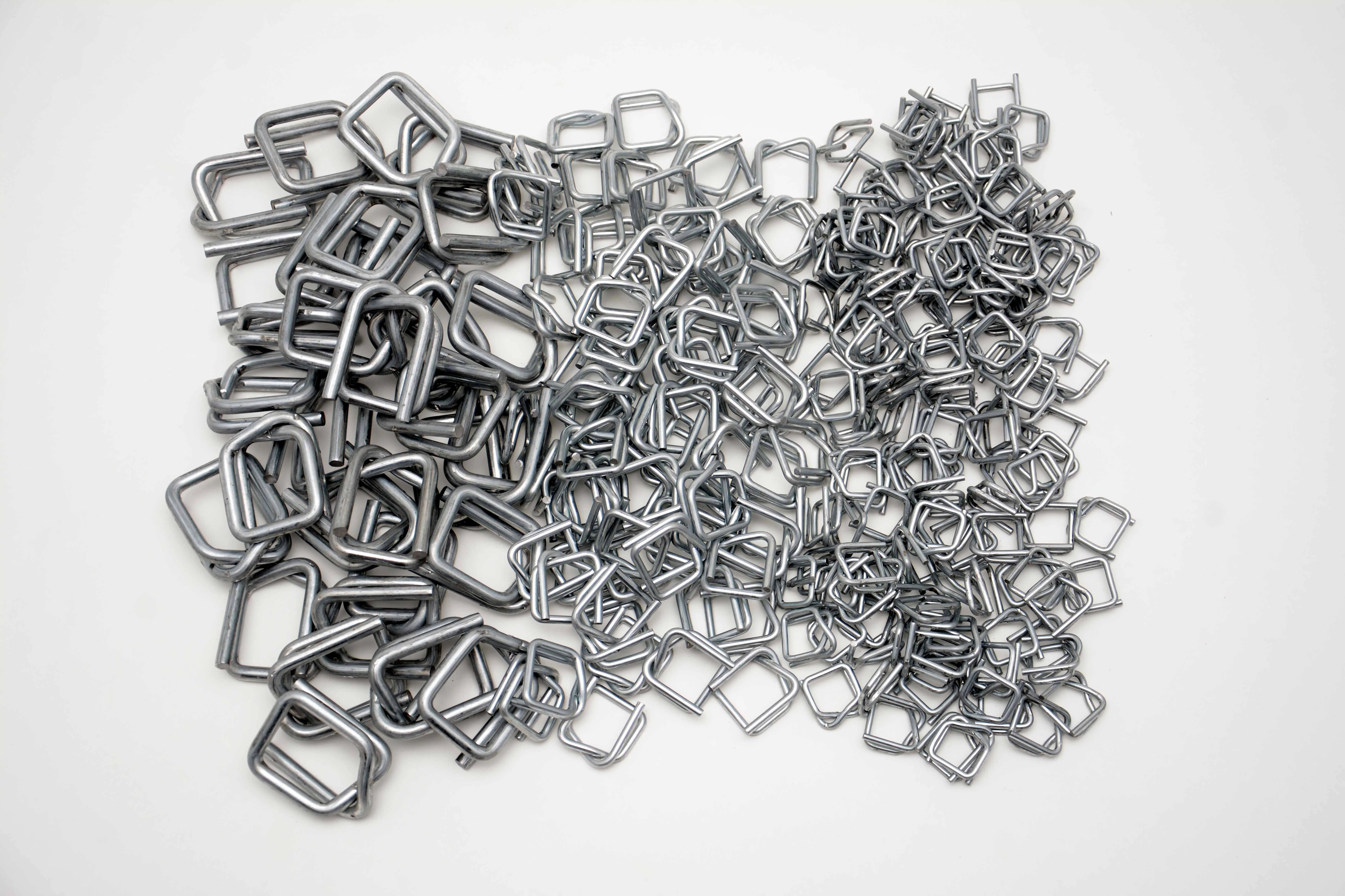 Klemmen B6, 19 mm, silber, für PP- und Polyesterumreifungsband