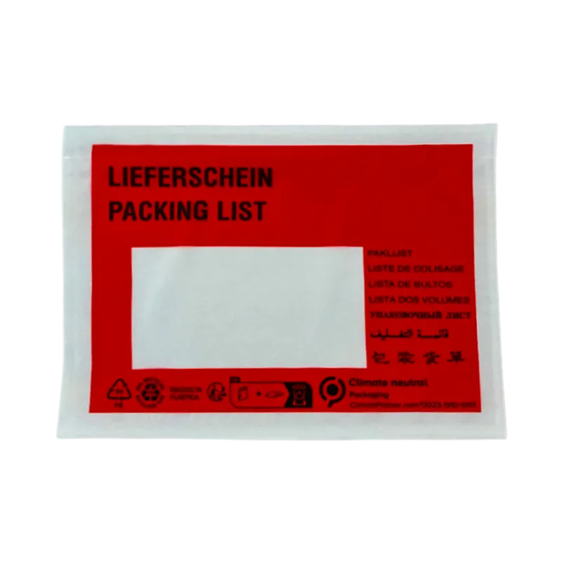 Begleitpapiertaschen Lieferschein