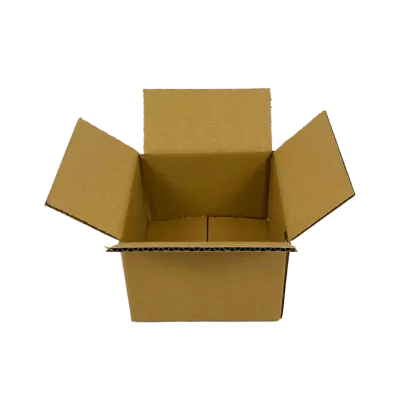 Faltkarton 450L, 150 x 150 x 100 mm, 1-wellig, FEFCO 0201, braun