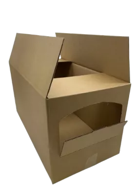 Faltkarton mit Handgriff, 591 x 299 x 305 mm