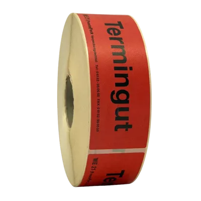 Warnetikett "Termingut", 150 x 50 mm