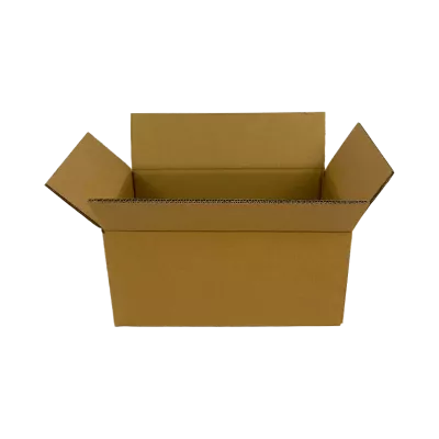 Faltkarton DD19 A, 390 x 220 x 175 mm, 2-wellig, FEFCO 0201, braun