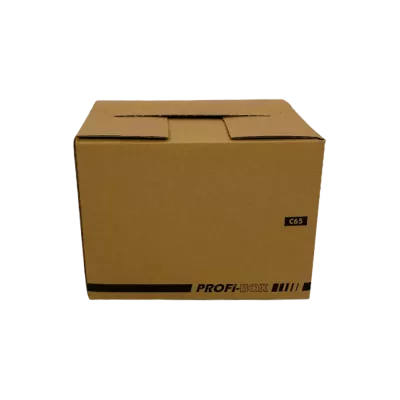 Profikarton C65, 305 x 215 x 130 - 220 mm, 1-wellig, FEFCO 0701, braun