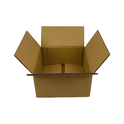 Faltkarton DD5, 270 x 250 x 135 mm, 2-wellig, FEFCO 0201, braun