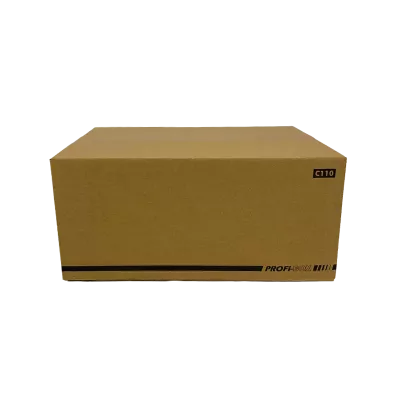 Profikarton C110, 384 x 284 x 167 mm, 1-wellig, FEFCO 0701, braun