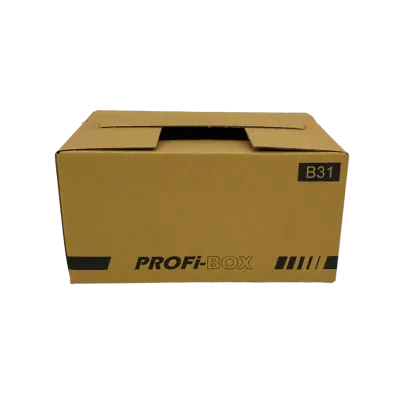 Profikarton B31, 284 x 184 x 137 mm, 1-wellig, FEFCO 0701, braun