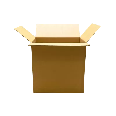 Faltkarton DD160, 785 x 585 x 772 mm, 2-wellig, FEFCO 0201, braun