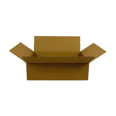 Faltkarton DD83, 590 x 388 x 160 mm, 2-wellig, FEFCO 0201, braun