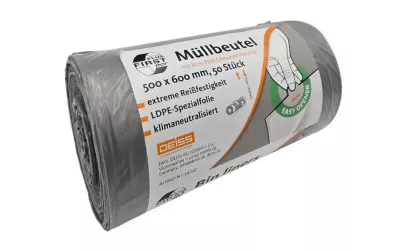 Müllbeutel RS 80, grau, 30 L, 500 x 600 mm, 14 my