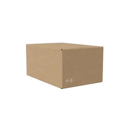 Faltkarton DD65, 570 x 340 x 330 mm, 2-wellig, FEFCO 0201, braun