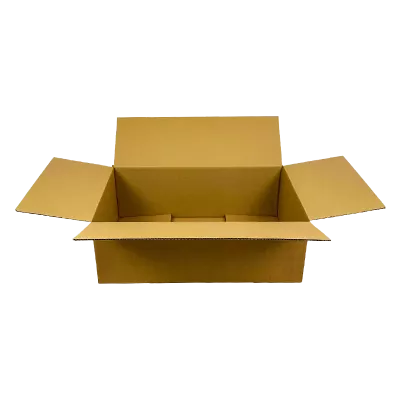 Faltkarton 19, 590 x 390 x 200 mm, 1-wellig, FEFCO 0201, braun