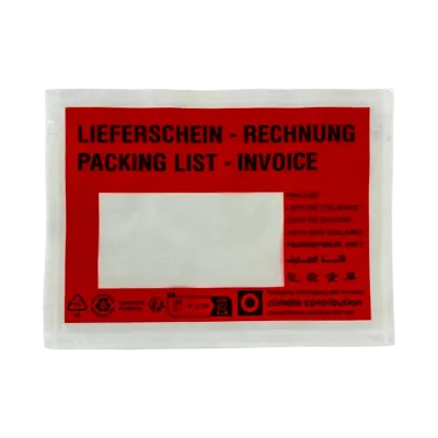 Begleitpapiertaschen Lieferschein-Rechnung