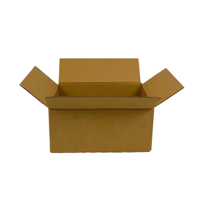 Faltkarton ST2, 294 x 194 x 136 mm, 1-wellig, FEFCO 0201, braun