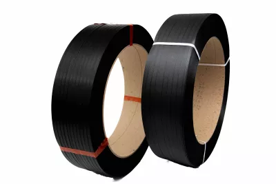 Umreifungsband PP, 12,7 x 0,40 mm x 3000 m, schwarz, 1.350 N
